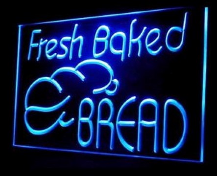 Fresh Baked Bread Bakery Shop LED Neon Sign